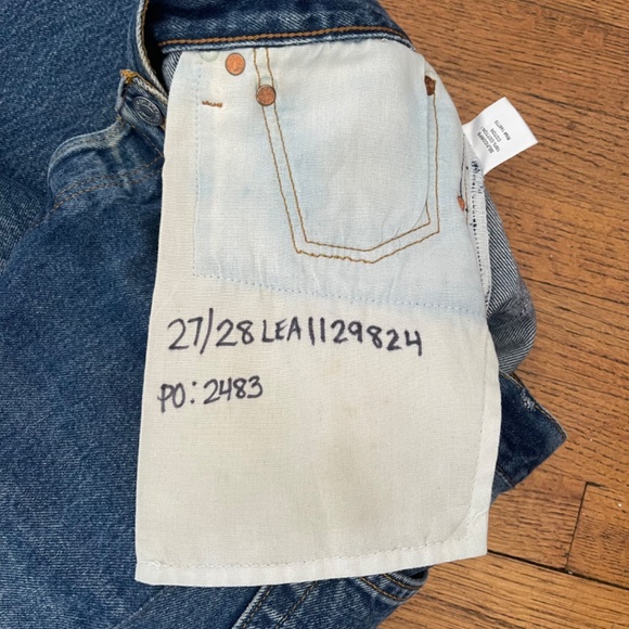 Re/done Levi's Size 27 Retro Flare High Rise Med Wash Jeans Size 27 - Picture 6 of 11